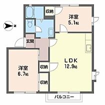 ミュ・コスモス 0206 ｜ 京都府京都市西京区上桂森上町22-1（賃貸アパート2LDK・2階・54.00㎡） その2