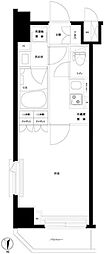 ルーブル西新井 1Kの間取図画像