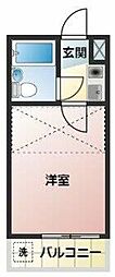ジュネパレス船橋第4 1Kの間取図画像