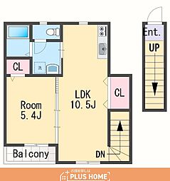 TJ田尻 1LDKの間取図画像