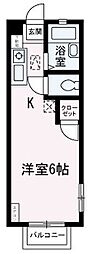 ピュアハウス ワンルームの間取図画像