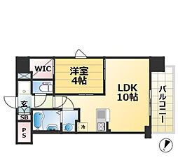 SDグランツ神戸Peninsula 1LDKの間取図画像