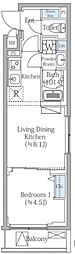 ルネサンスコート目白御留山 1LDKの間取図画像