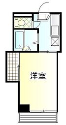マリクレエル六の坂 1Kの間取図画像