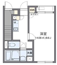 レオネクストラグレージュ4 1Kの間取図画像