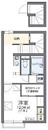 レオパレスエルドラド 1Kの間取図画像