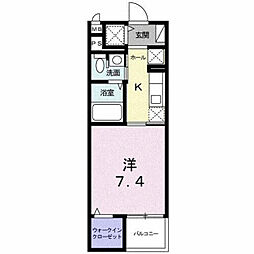 フェイバーJ.0-4 1Kの間取図画像