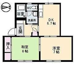 ＴＯＴＯＲＯ A0202 ｜ 徳島県阿南市見能林町西内27-1（賃貸アパート2DK・2階・48.25㎡） その2