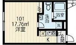 フィオーネ柴又 ワンルームの間取図画像