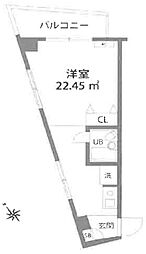 シティーコープ江古田 4階ワンルームの間取り