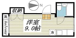 メゾン・ド・バルセル ワンルームの間取図画像
