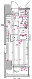 ガーラ・グランディ川崎榎町 1Kの間取図画像