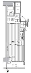 Ti-Kawasaki 4階ワンルームの間取り