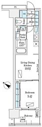 ロイヤルパークス有明 1LDKの間取図画像