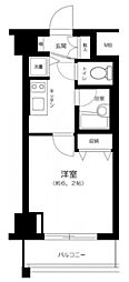コンシェリア・デュー勝どき 1Kの間取図画像