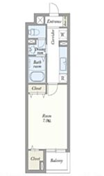 レシデンシアSK 1Kの間取図画像