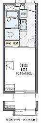 ミーコーポマチヤ2 1Kの間取図画像