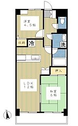 ティーズガーデンあざみ野 2LDKの間取図画像