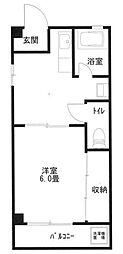 美装マンション 1DKの間取図画像