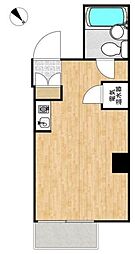 ライオンズマンション九段第二 8階ワンルームの間取り