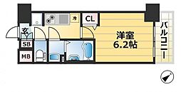 JR東海道・山陽本線 神戸駅 徒歩3分の賃貸マンション 3階1Kの間取り