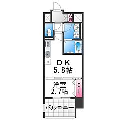 テラ堺市駅 1階1DKの間取り