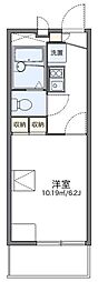 レオパレス要 2階1Kの間取り