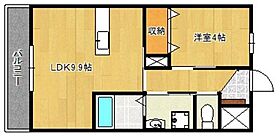 ナチュラルハイム 103 ｜ 福岡県久留米市国分町1984-1（賃貸マンション1LDK・1階・36.00㎡） その2