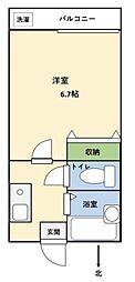 間取図画像 1K