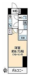 REXZY西川口AZ 1Kの間取図画像