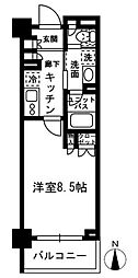 レジディア中落合-C 1Kの間取図画像