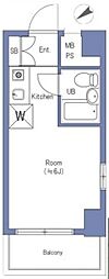 ライオンズマンション西新宿第7 ワンルームの間取図画像