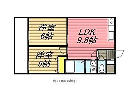 スエルテ博多南 2LDKの間取図画像