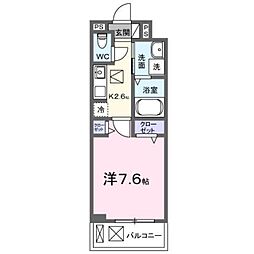 ＣＡＲＮＡＢＹ 1階1Kの間取り
