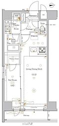 BPRレジデンス浅草 1LDKの間取図画像