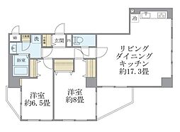 IZM石神井公園 2LDKの間取図画像