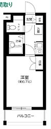 ザ・ハウス中野坂上 1Kの間取図画像
