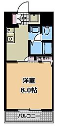 ホワイトレジデンス 1Kの間取図画像