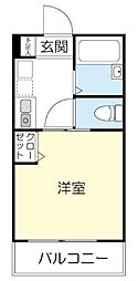 アイコート新高円寺 1階1Kの間取り