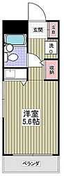 ソアール宮崎台 ワンルームの間取図画像