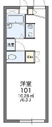 レオパレスエノモト 1Kの間取図画像