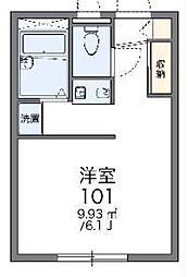 レオパレス中央 1Kの間取図画像