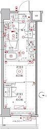クレイシアIDZ幡ヶ谷 2Kの間取図画像
