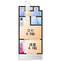 ダイバーシティ大久保中 1DKの間取図画像