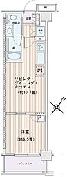 エスティメゾン豊洲レジデンスB棟 1LDKの間取図画像