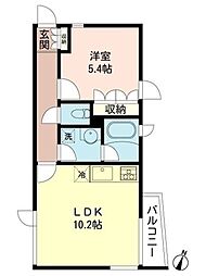 GREENMAISON槇 1LDKの間取図画像
