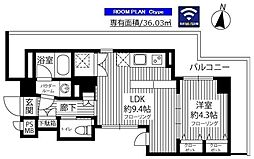 GRAND青葉台 1LDKの間取図画像