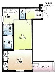 阪急京都本線 正雀駅 徒歩3分の賃貸アパート 2階1LDKの間取り
