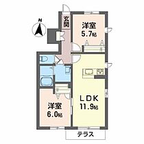 レクセラ西公園 105 ｜ 宮城県石巻市恵み野５丁目4-9（賃貸アパート2LDK・1階・54.30㎡） その2