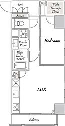 ミリア・レジデンス駒込 1LDKの間取図画像